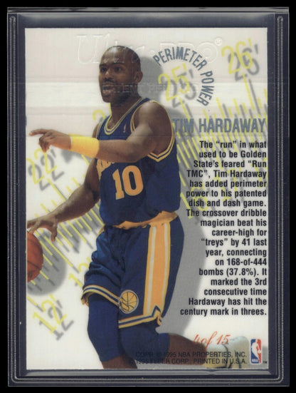 1995-96 Flair #4 Tim Hardaway Perimeter Power