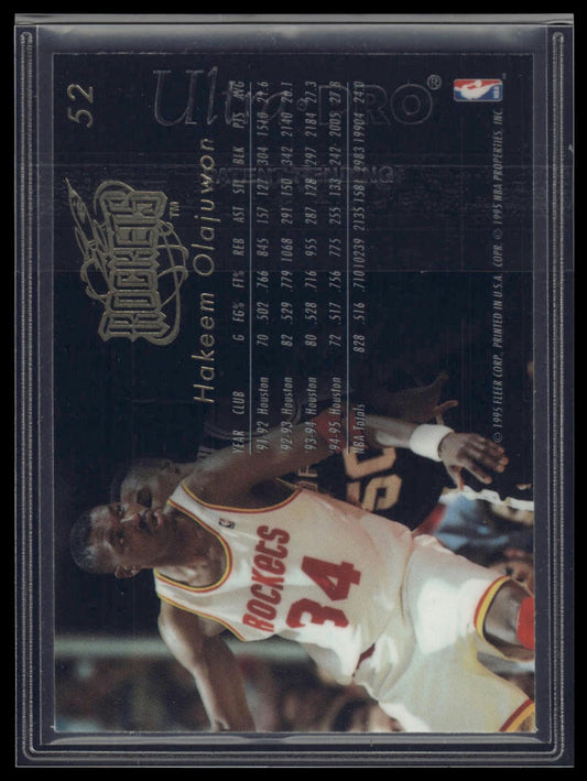 1995-96 Flair #52 Hakeem Olajuwon