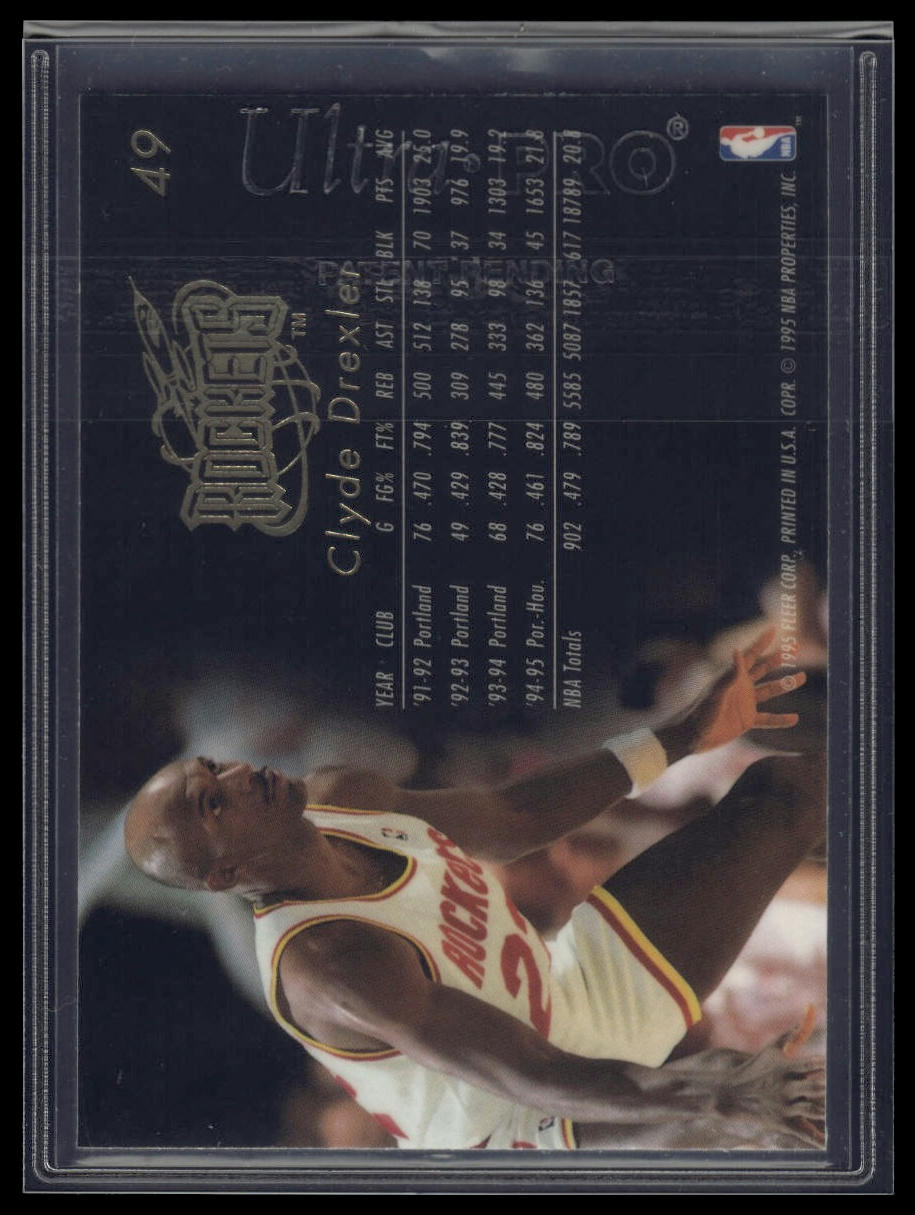 1995-96 Flair #49 Clyde Drexler
