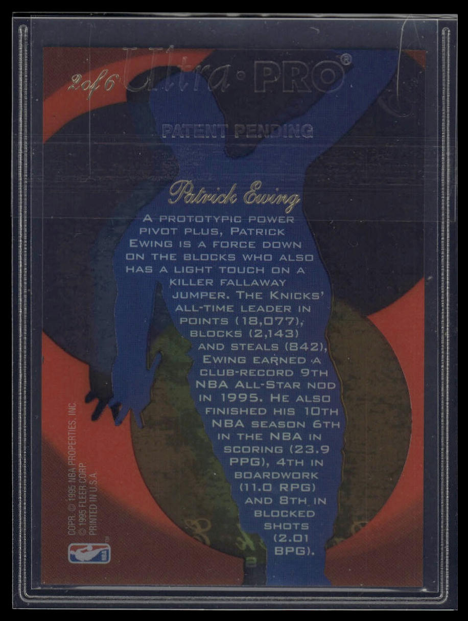 1995-96 Flair #2 Patrick Ewing Center Spotlight
