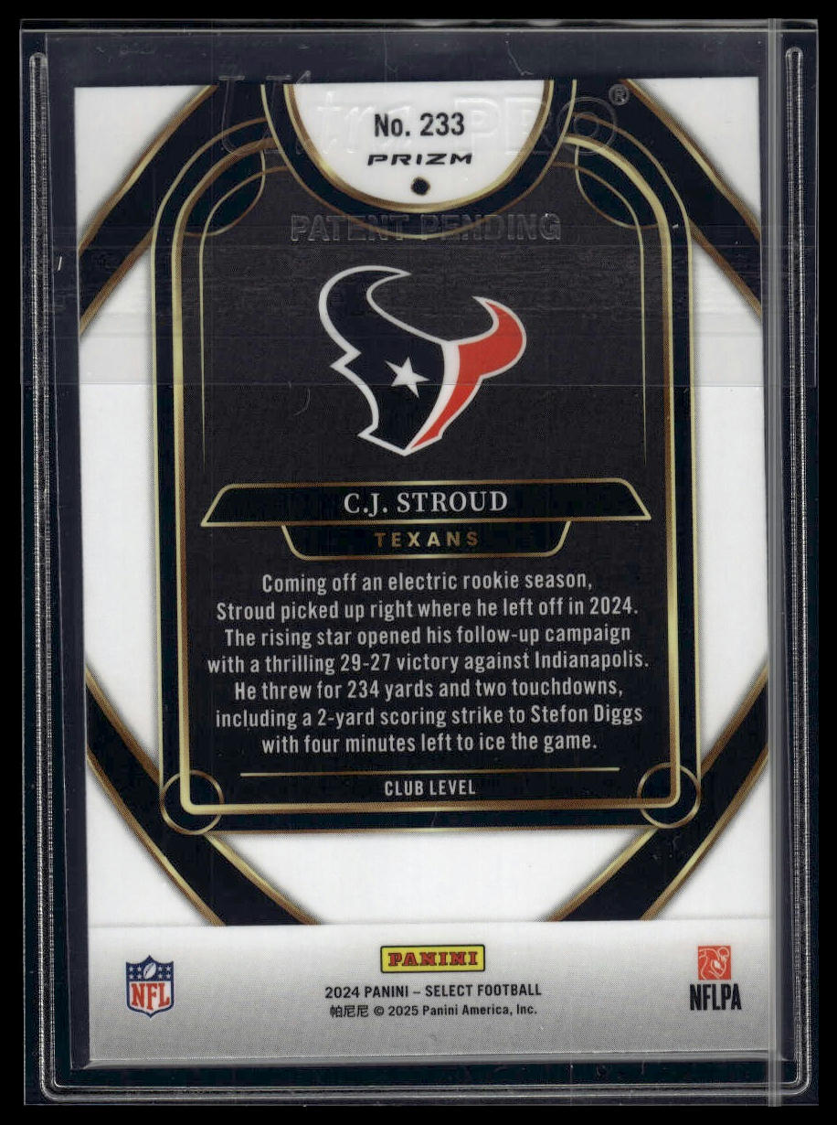 2024 Panini Select #233 C.J. Stroud Silver Prizm