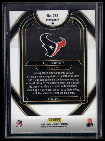 2024 Panini Select #233 C.J. Stroud Silver Prizm