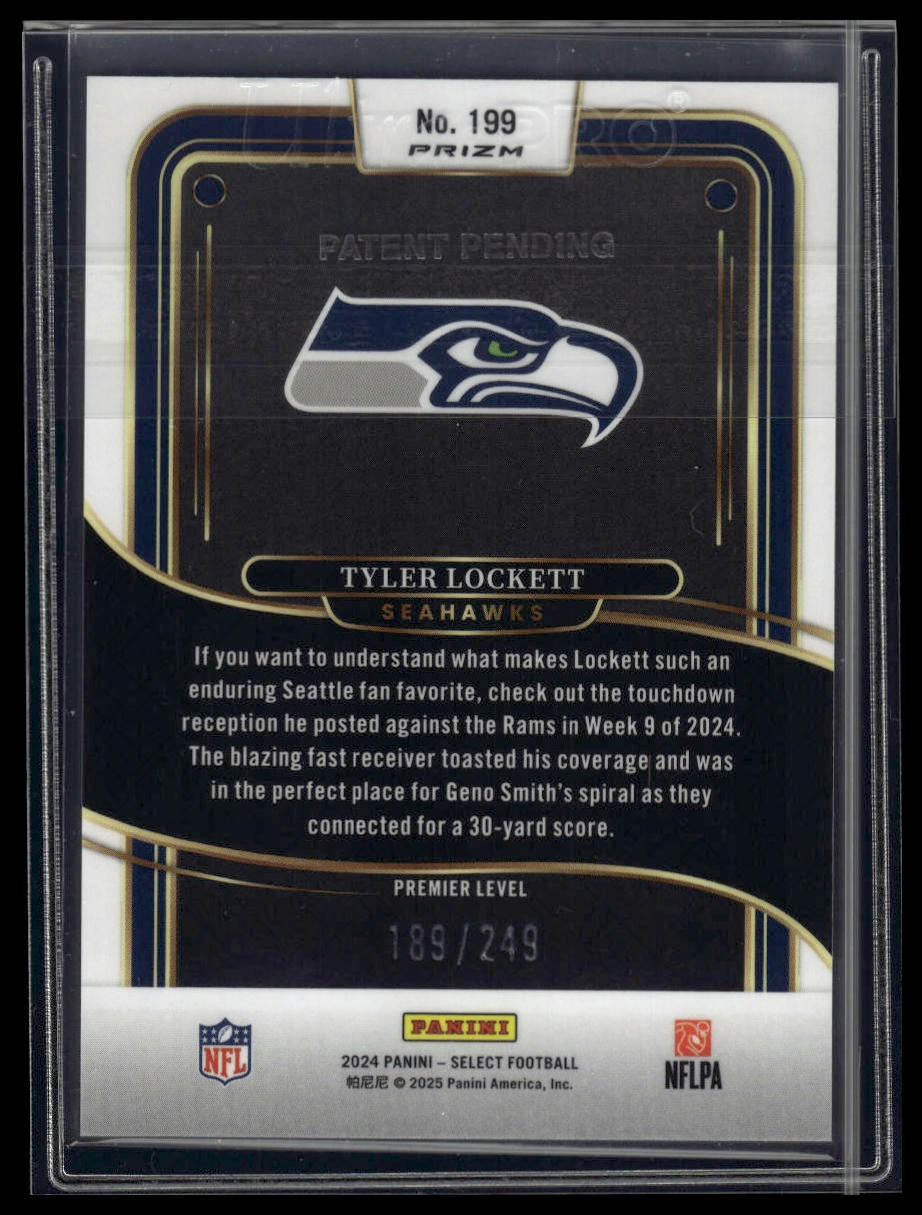 2024 Panini Select #199 Tyler Lockett Tri-Color Prizm #/249