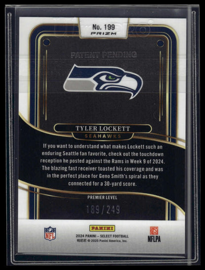 2024 Panini Select #199 Tyler Lockett Tri-Color Prizm #/249