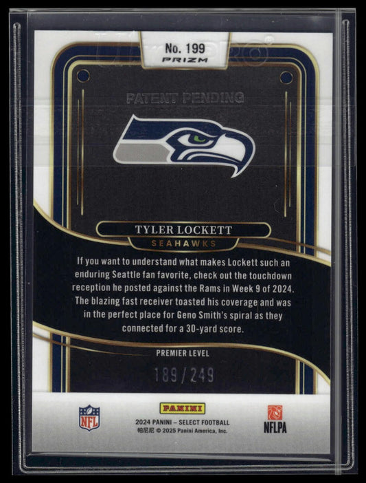 2024 Panini Select #199 Tyler Lockett Tri-Color Prizm #/249