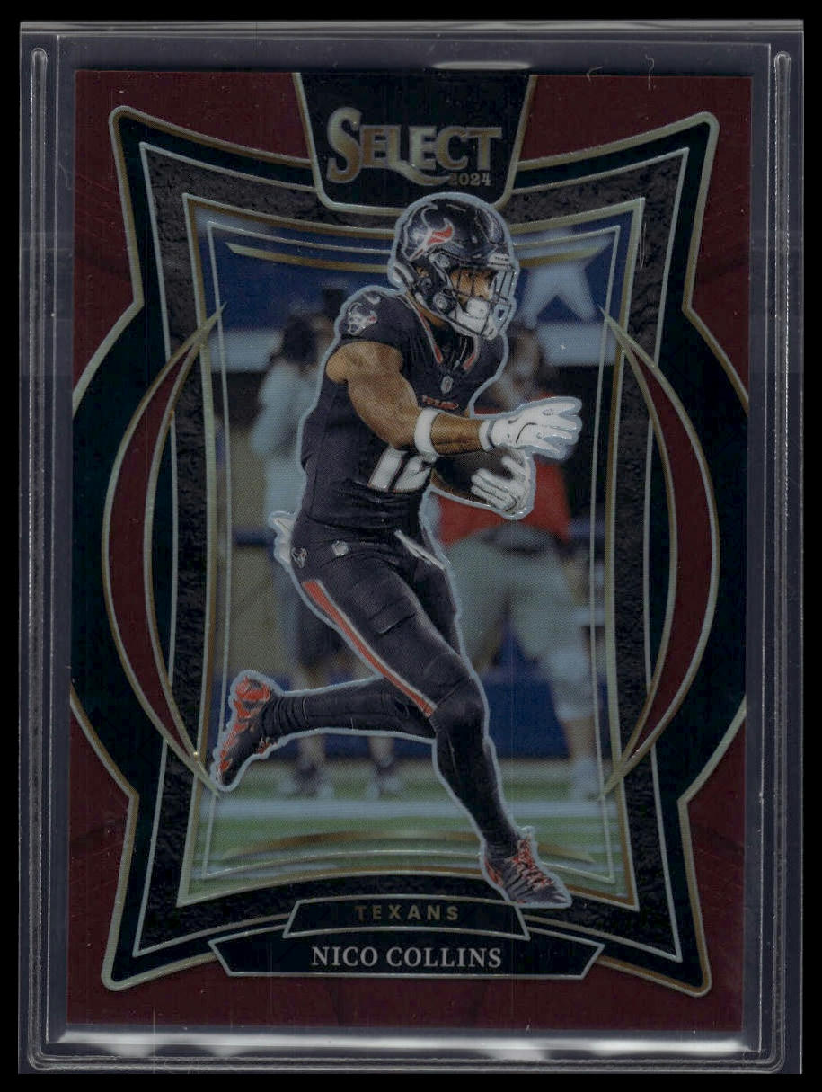 2024 Panini Select #86 Nico Collins Maroon Prizm #/149