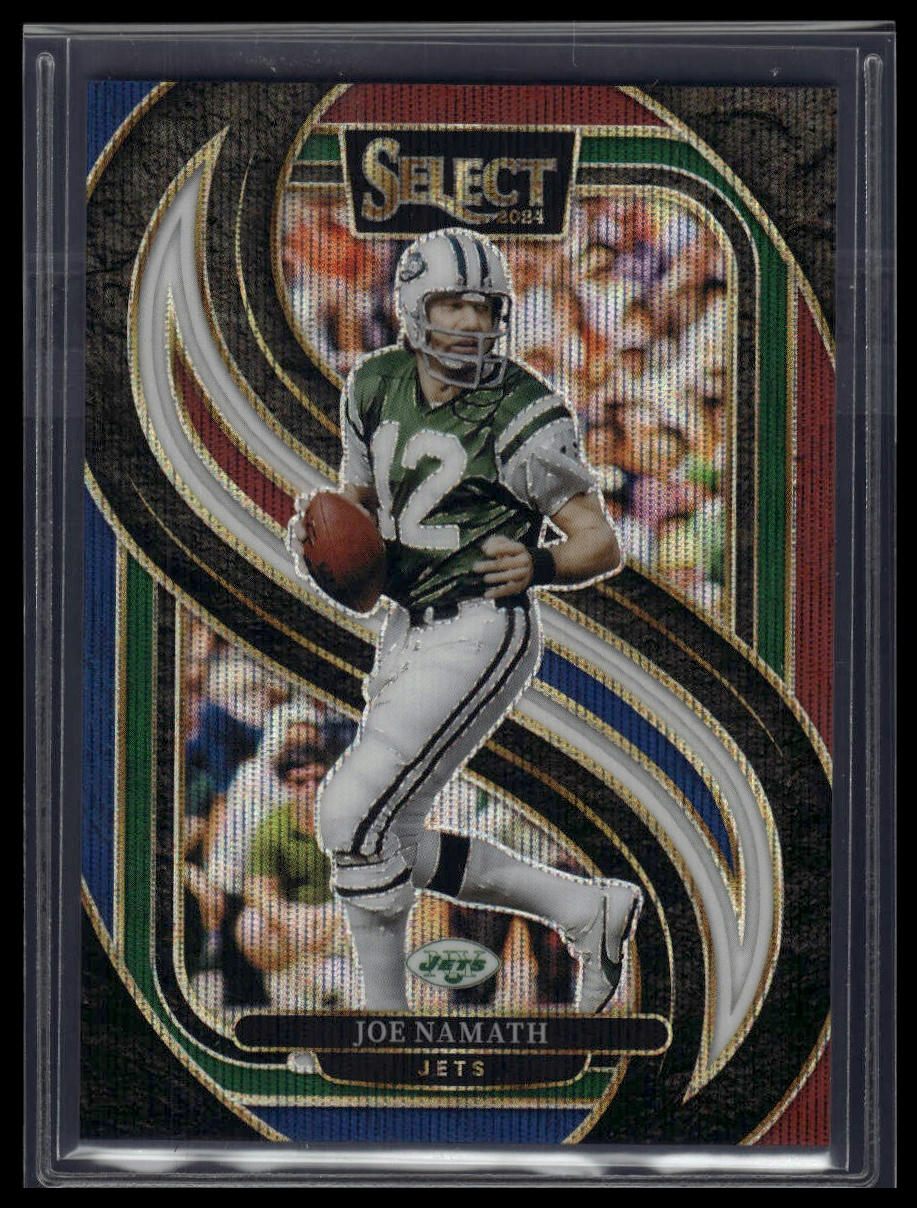 2024 Panini Select #170 Joe Namath Tri-Color Prizm #/249