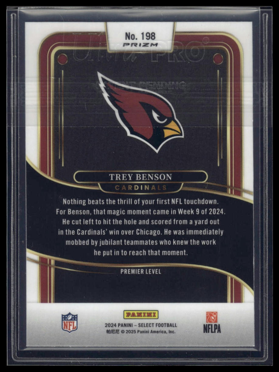 2024 Panini Select #198 Trey Benson Disco Prizm