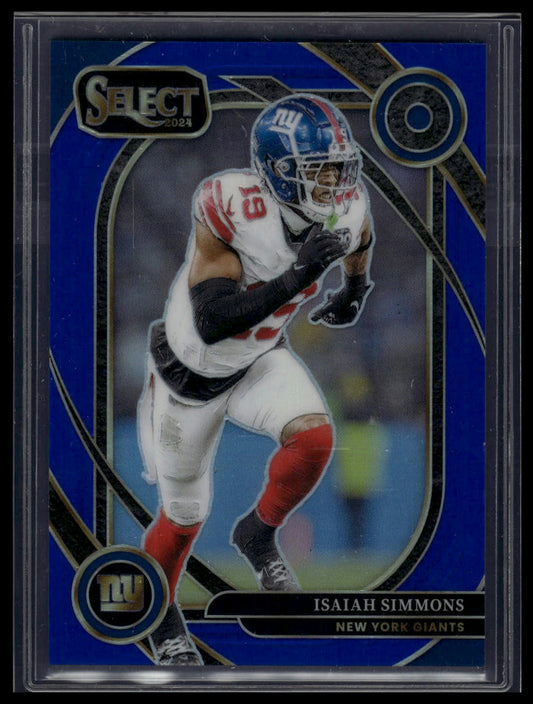 2024 Panini Select #261 Isaiah Simmons Blue Prizm #/99