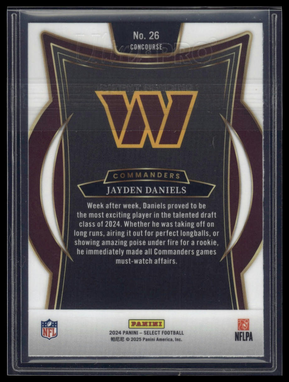 2024 Panini Select #26 Jayden Daniels