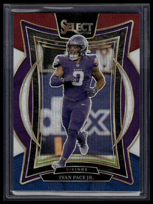 2024 Panini Select #62 Ivan Pace Jr. Tri-Color Prizm #/299