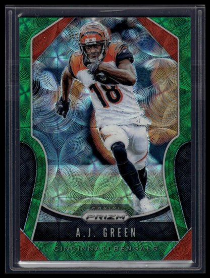 2019 Panini Prizm #76 A.J. Green Green Scope #/75