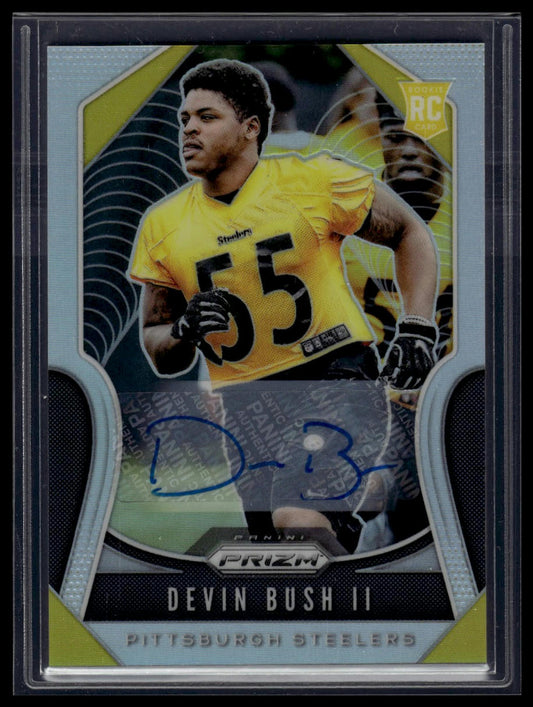 2019 Panini Prizm #313 Devin Bush II Rookie Autographs