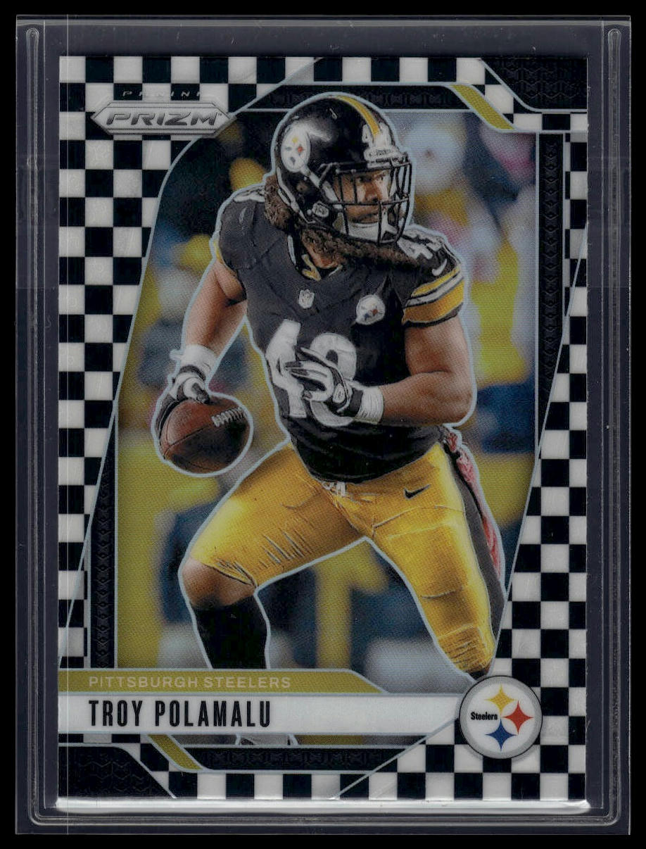 2024 Panini Prizm #248 Troy Polamalu Black and White Checker