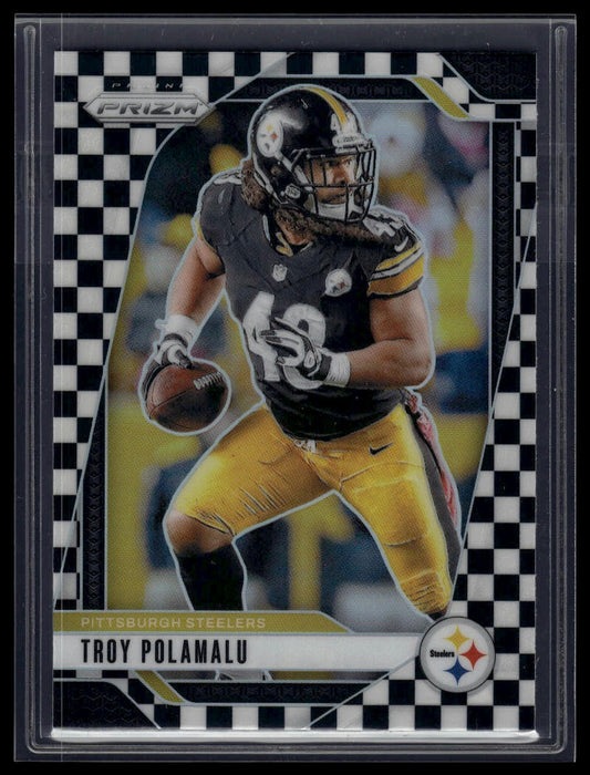 2024 Panini Prizm #248 Troy Polamalu Black and White Checker
