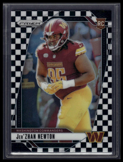 2024 Panini Prizm #351 Jer'Zhan Newton Black and White Checker
