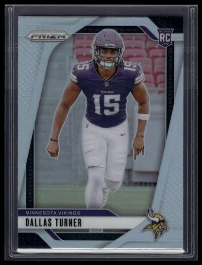 2024 Panini Prizm #324 Dallas Turner Silver