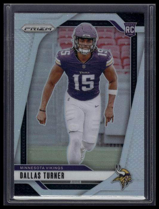 2024 Panini Prizm #324 Dallas Turner Silver