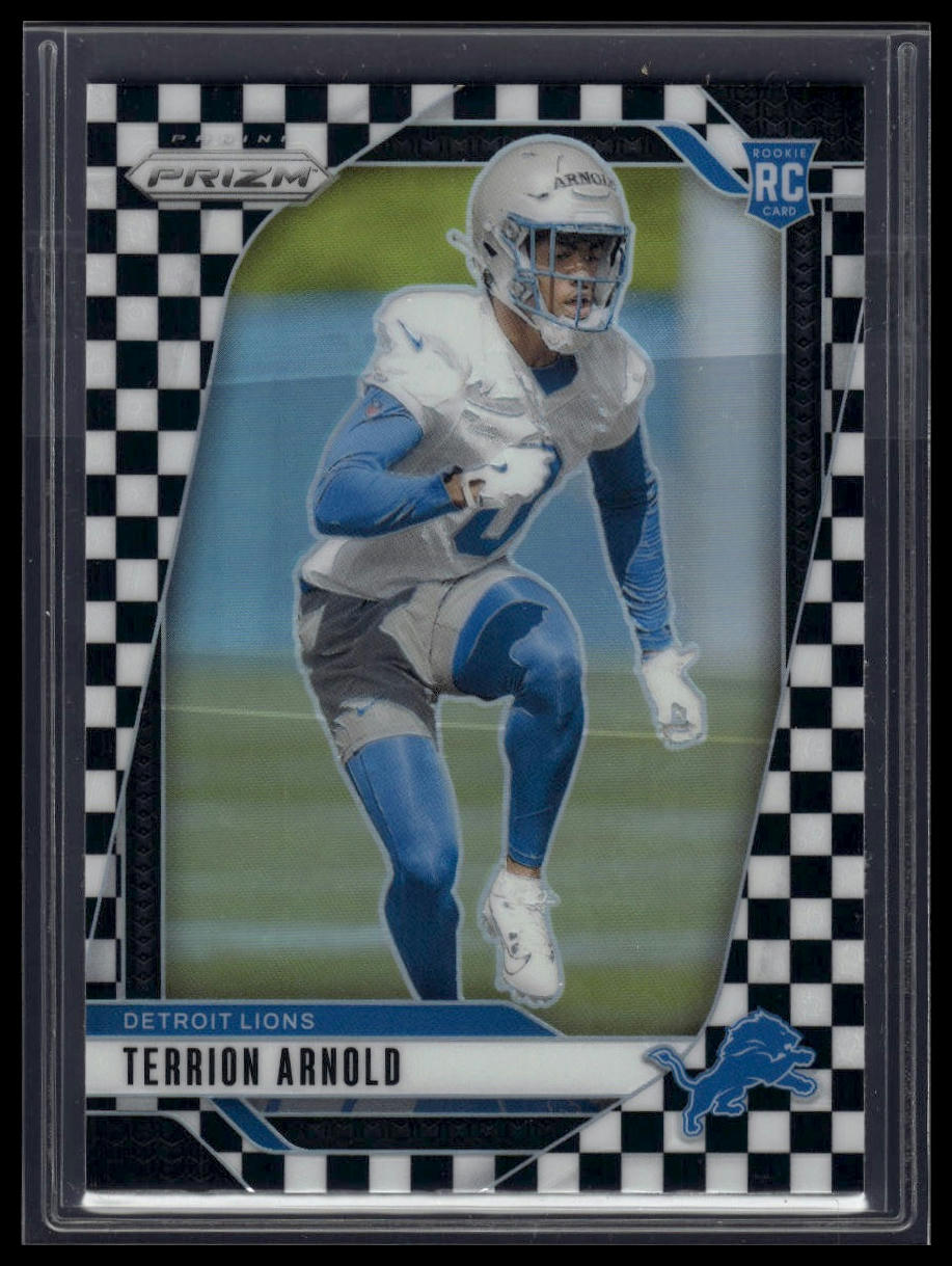 2024 Panini Prizm #389 Terrion Arnold Black and White Checker