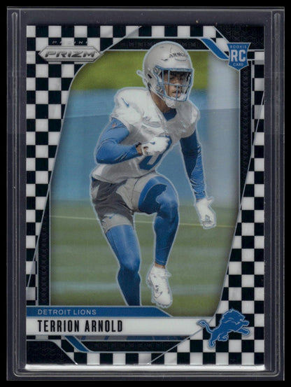 2024 Panini Prizm #389 Terrion Arnold Black and White Checker