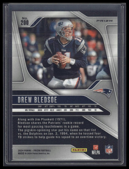 2024 Panini Prizm #200 Drew Bledsoe Black and White Checker