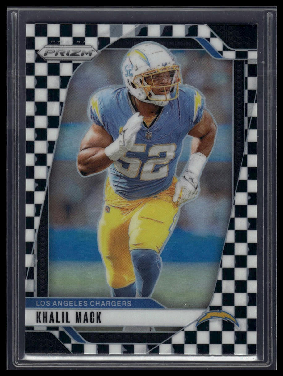 2024 Panini Prizm #162 Khalil Mack Black and White Checker