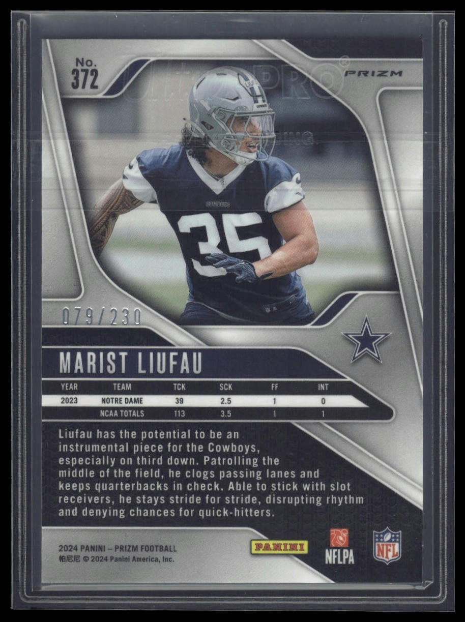 2024 Panini Prizm #372 Marist Liufau Blue Wave #/230