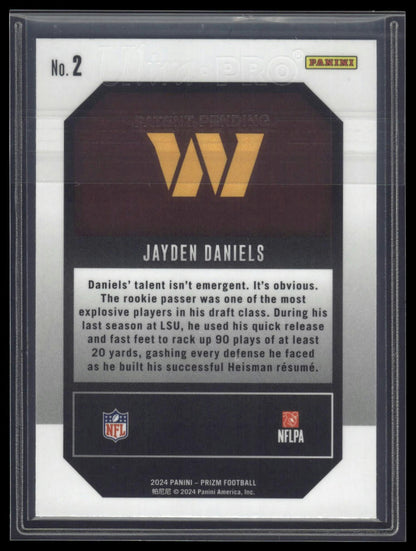 2024 Panini Prizm #2 Jayden Daniels Emergent