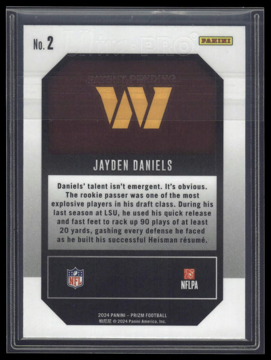 2024 Panini Prizm #2 Jayden Daniels Emergent