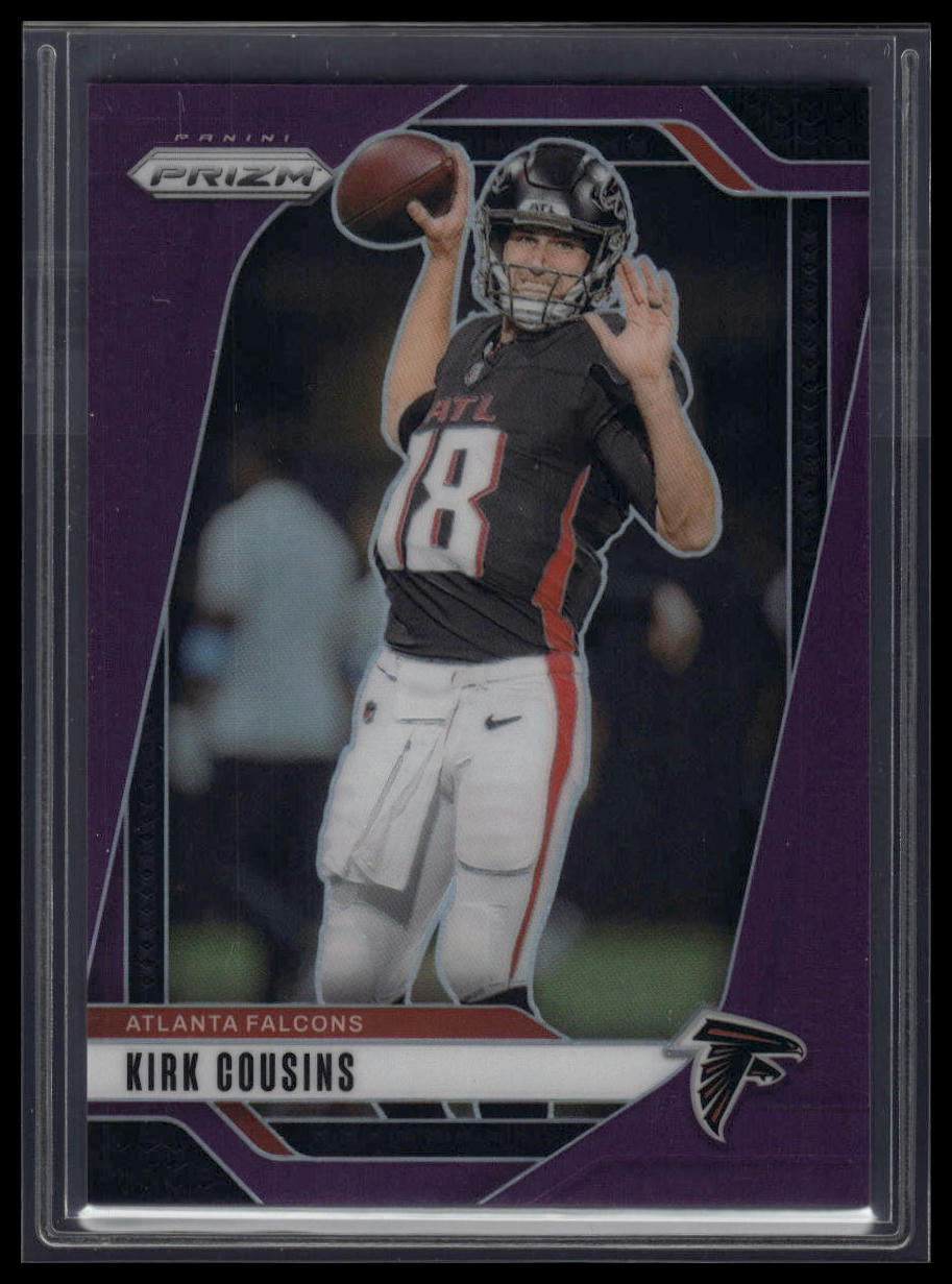 2024 Panini Prizm #10 Kirk Cousins Purple Ice #/225