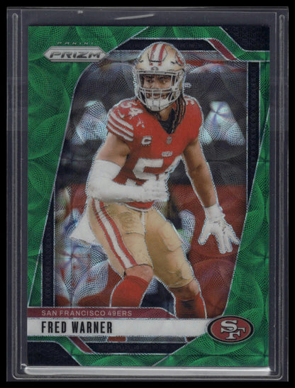 2024 Panini Prizm #255 Fred Warner Green Wave