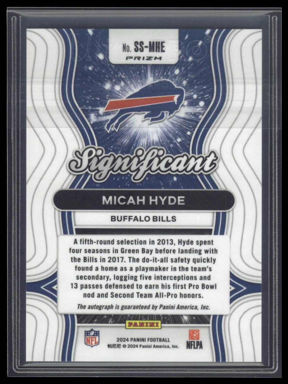 2024 Panini Prizm #SS-MHE Micah Hyde Significant Signatures