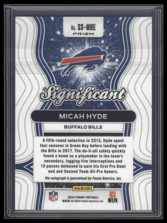 2024 Panini Prizm #SS-MHE Micah Hyde Significant Signatures