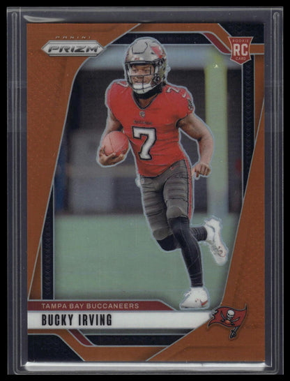 2024 Panini Prizm #316 Bucky Irving Orange Wave #/60