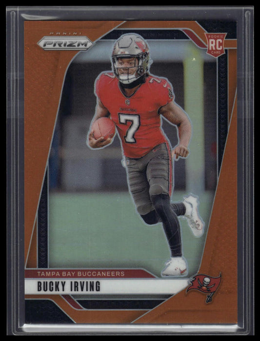 2024 Panini Prizm #316 Bucky Irving Orange Wave #/60