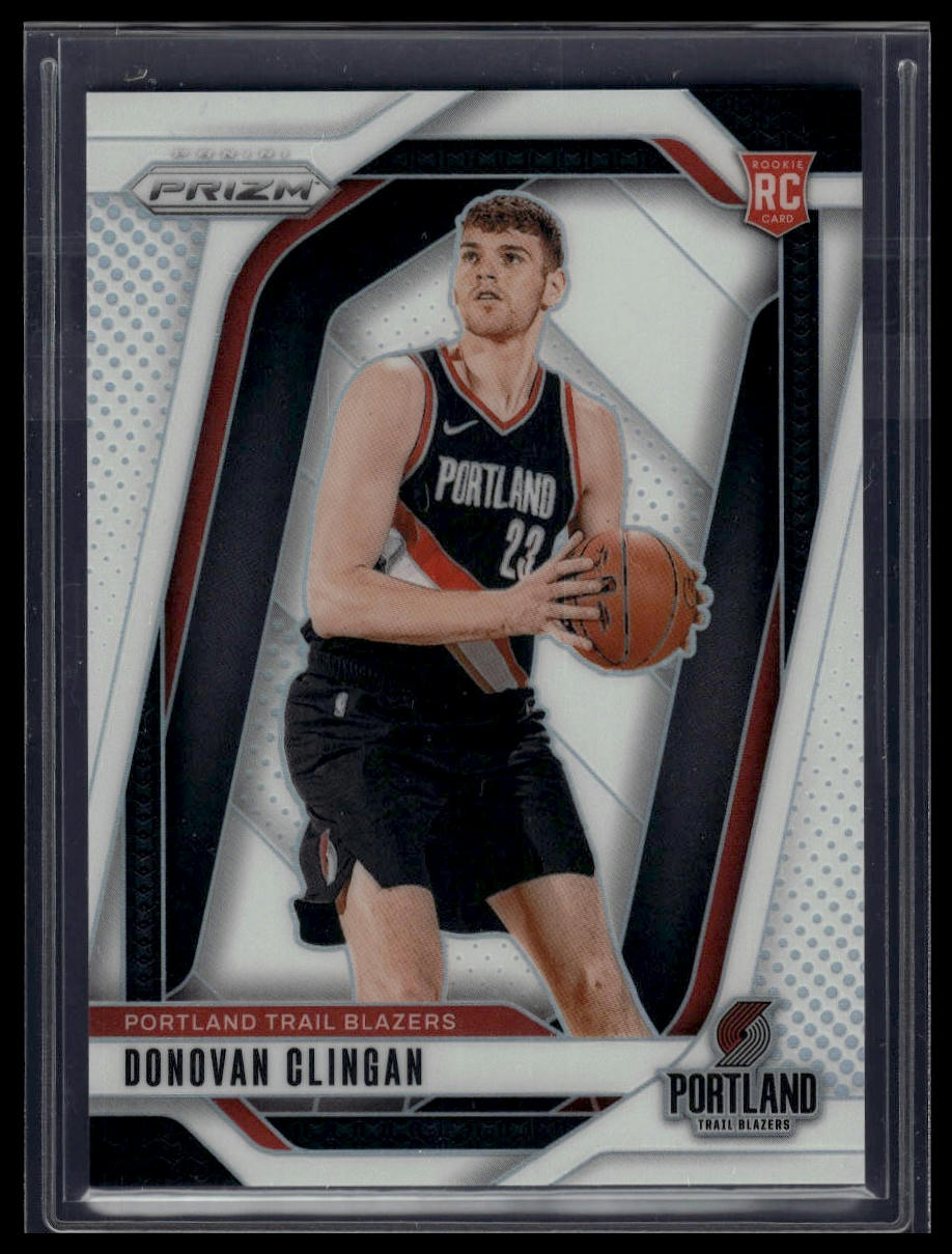 2024-25 Panini Prizm #221 Donovan Clingan Prizms Silver