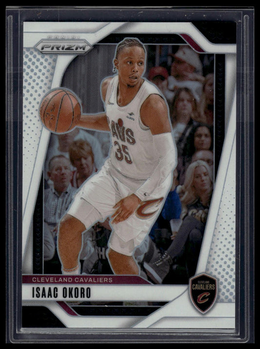 2024-25 Panini Prizm #163 Isaac Okoro Prizms White #/175