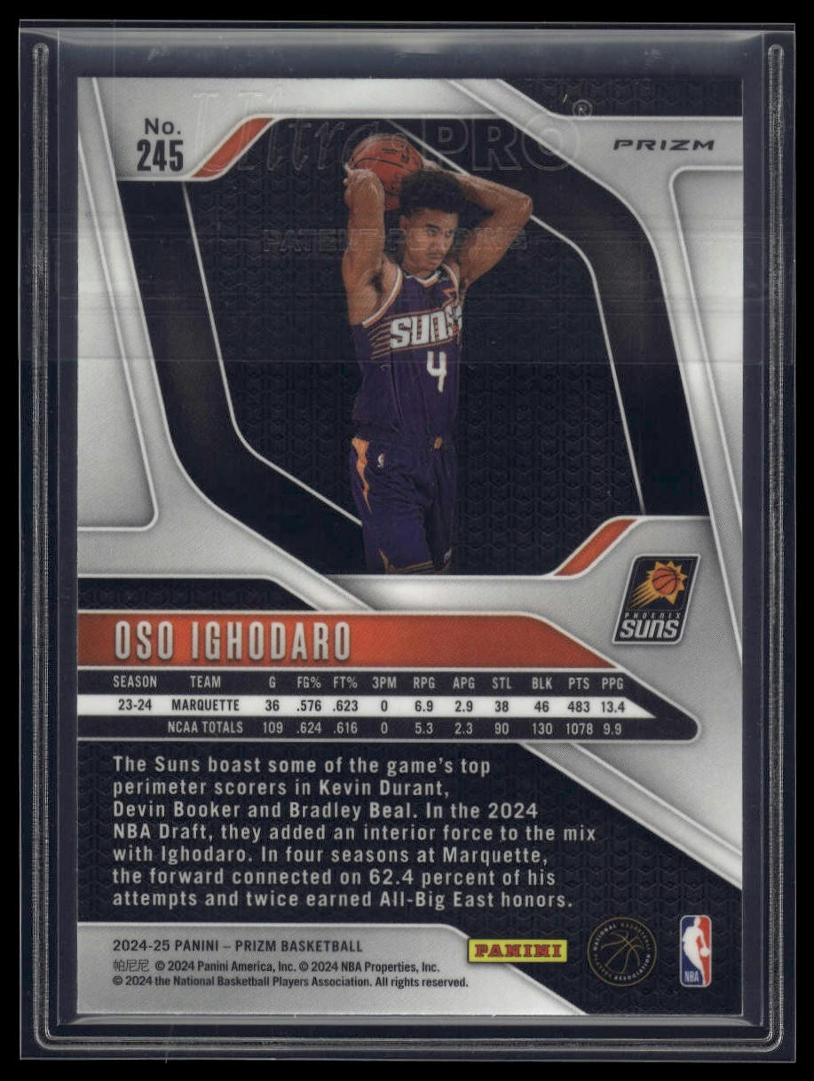 2024-25 Panini Prizm #245 Oso Ighodaro Prizms Hyper