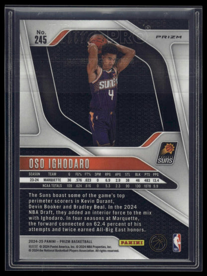 2024-25 Panini Prizm #245 Oso Ighodaro Prizms Hyper