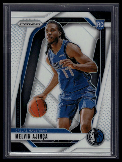 2024-25 Panini Prizm #255 Melvin Ajinca Prizms White #/175