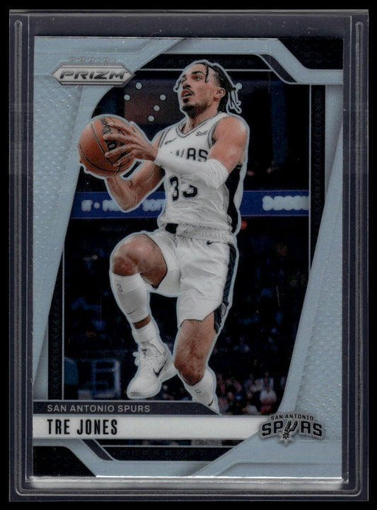 2024-25 Panini Prizm #61 Tre Jones Prizms Silver