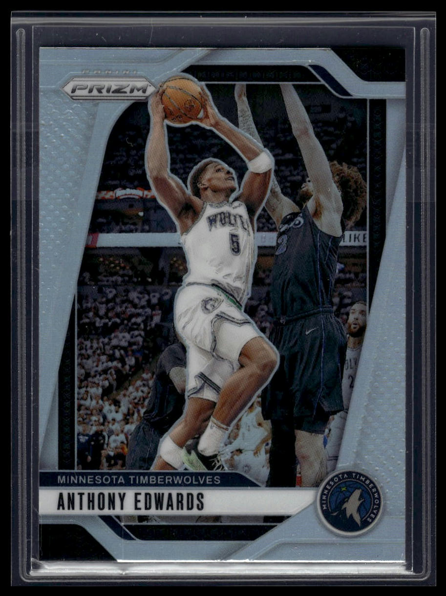 2024-25 Panini Prizm #100 Anthony Edwards Prizms Silver