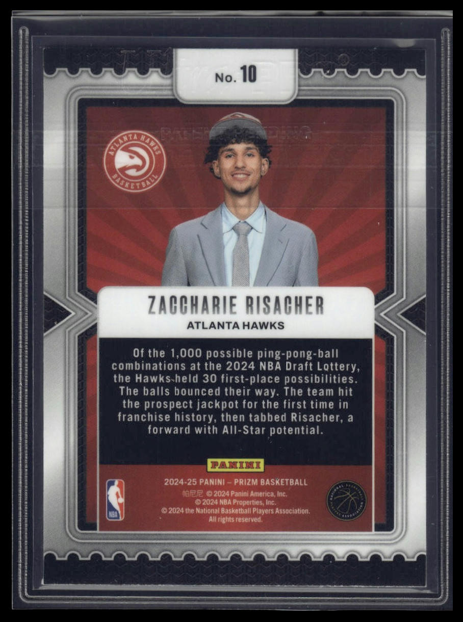 2024-25 Panini Prizm #6 Alexandre Sarr Luck of the Lottery Prizms Silver