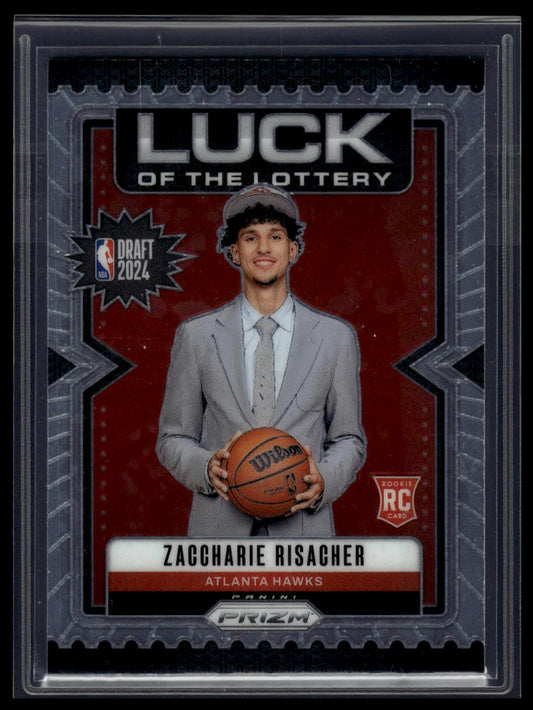2024-25 Panini Prizm #6 Alexandre Sarr Luck of the Lottery Prizms Silver