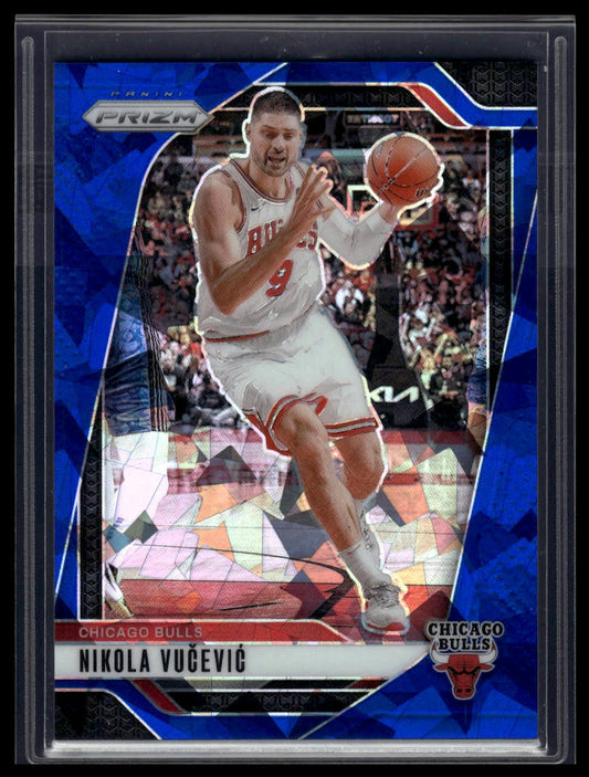 2024-25 Panini Prizm #216 Nikola Vucevic Prizms Blue Ice #/125