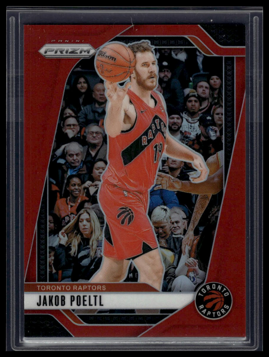 2024-25 Panini Prizm #198 Jakob Poeltl Prizms Red #/299