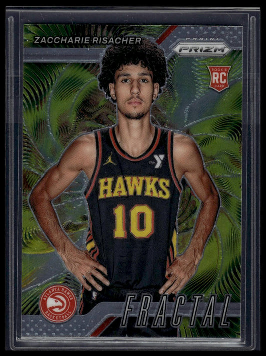 2024-25 Panini Prizm #8 Zaccharie Risacher Fractal