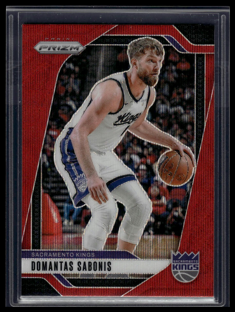 2024-25 Panini Prizm #86 Domantas Sabonis Prizms Ruby Wave