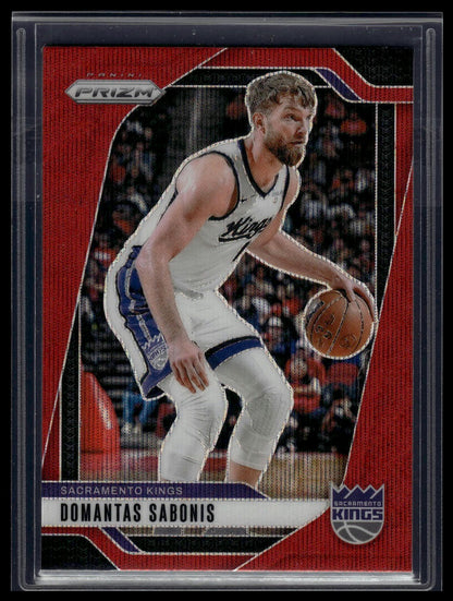 2024-25 Panini Prizm #86 Domantas Sabonis Prizms Ruby Wave