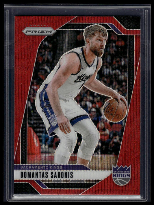 2024-25 Panini Prizm #86 Domantas Sabonis Prizms Ruby Wave